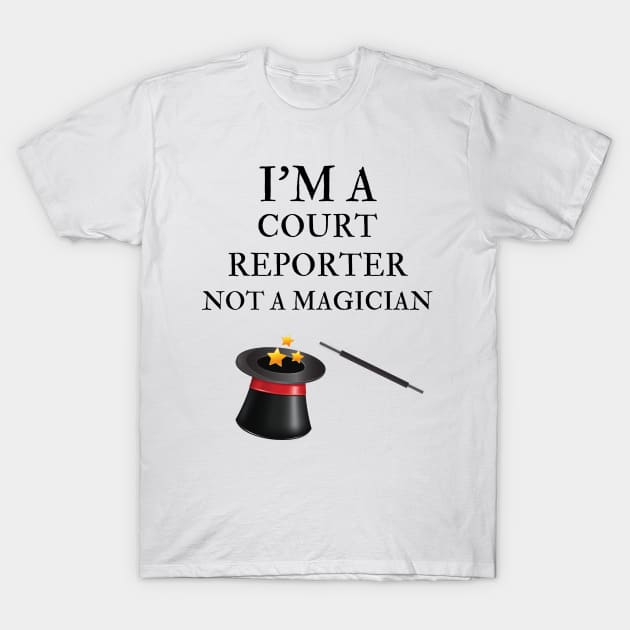 court reporter T-Shirt by Mdath